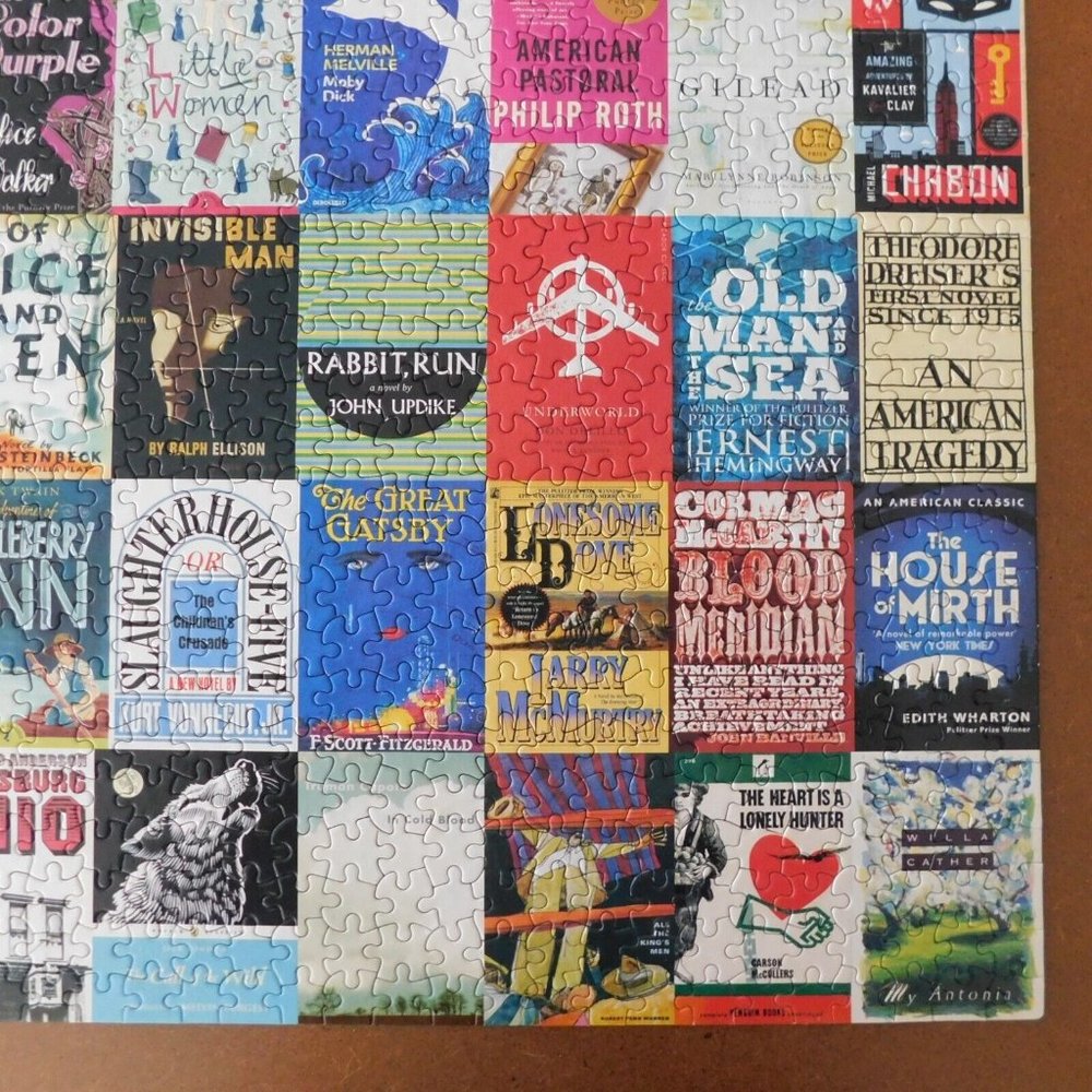 Re-Marks Great American Novels Jigsaw Puzzle 1000 pc 19x27 inches Book Covers - Picture 5 of 9